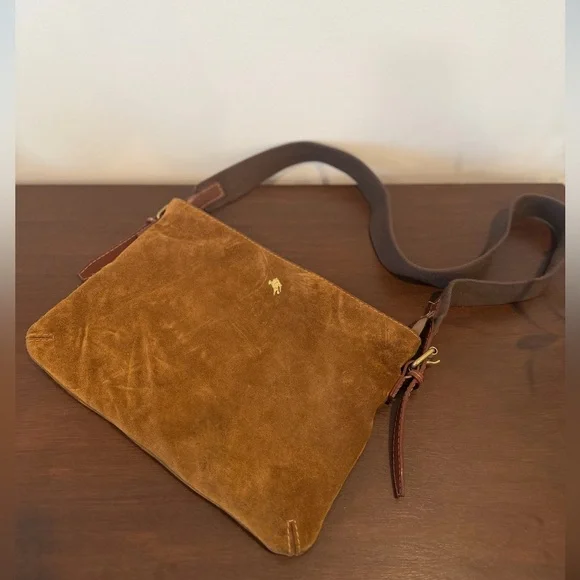 BURBERRY handbag suede purse - brown - vintage - Picture 1 of 16